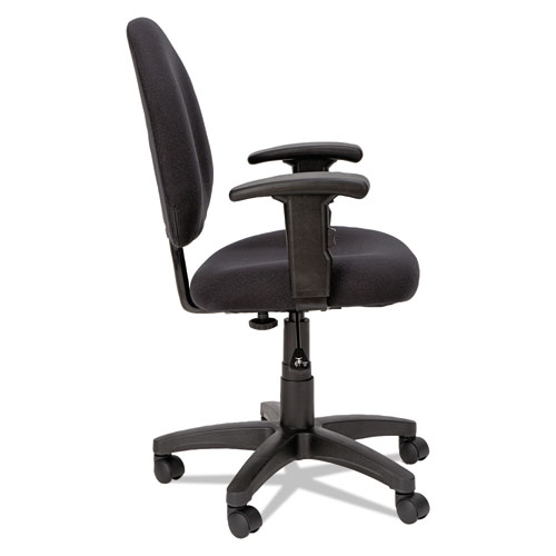 Picture of Alera Essentia Series Swivel Task Chair with Adjustable Arms, Supports Up to 275 lb, 17.71" to 22.44" Seat Height, Black