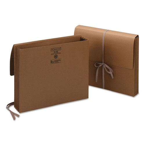 Picture of Redrope Expanding Wallets, 3.5" Expansion, 1 Section, Cloth Tie Closure, Letter Size, Redrope, 10/Box