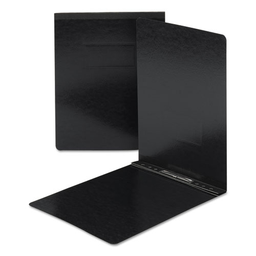 Picture of Prong Fastener Premium Pressboard Report Cover, Two-Piece Prong Fastener, 2" Capacity,  8.5 x 11, Black/Black
