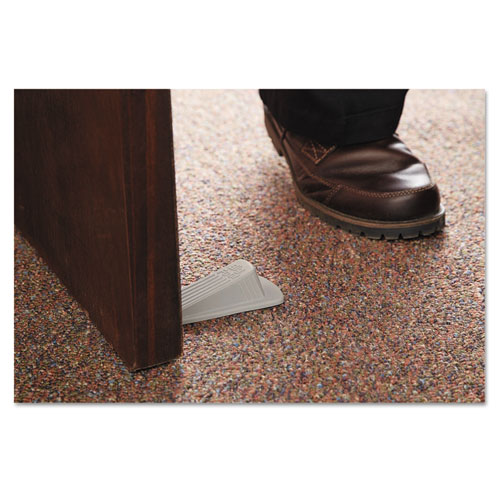 Picture of Big Foot Doorstop, No Slip Rubber Wedge, 2.25w x 4.75d x 1.25h, Beige