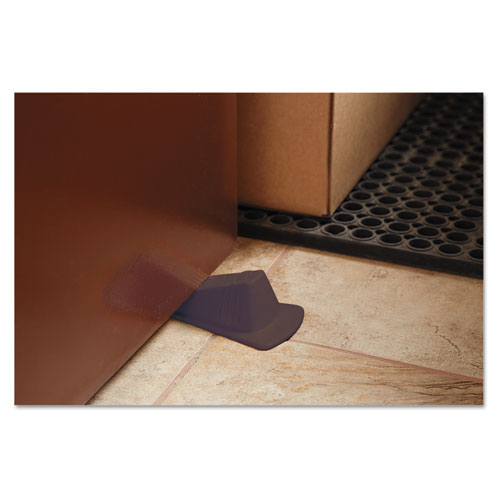 Picture of Giant Foot Doorstop, No-Slip Rubber Wedge, 3.5w x 6.75d x 2h, Brown