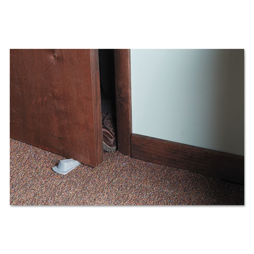 Picture of Big Foot Doorstop, No Slip Rubber Wedge, 2.25w x 4.75d x 1.25h, Gray, 2/Pack