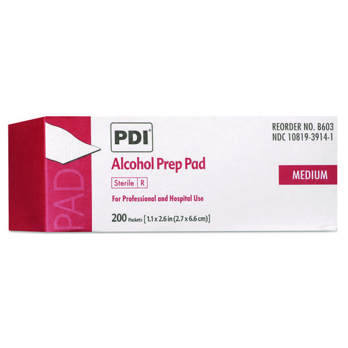 PDI+Alcohol+Prep+Pads%2C+200%2FBox