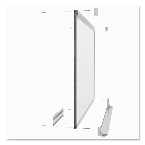 Picture of Prestige 2 DuraMax Magnetic Porcelain, 96" x 48", White Surface, Silver Aluminum/Plastic Frame