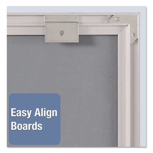 Picture of Matrix Magnetic Boards, 23" x 16", White Surface, Satin Aluminum Frame