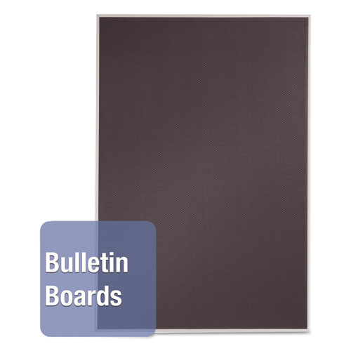 Picture of Matrix Employee In/Out Board, Vertical, 36-Person Tracking, 34" x 23", White Surface, Satin Aluminum Frame