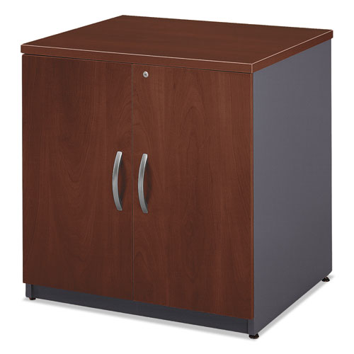 Picture of Series C Collection 30W Storage Cabinet, Graphite Gray/Hansen Cherry