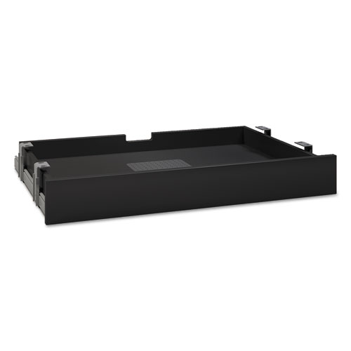 Picture of Multi-Purpose Drawer with Drop Front, Metal, 27.13w x 17.38d x 3.63h, Black