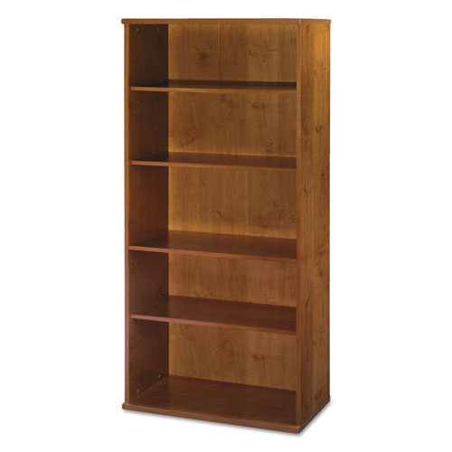 Picture of Series C Collection Bookcase, Five-Shelf, 35.63w x 15.38d x 72.78h, Natural Cherry