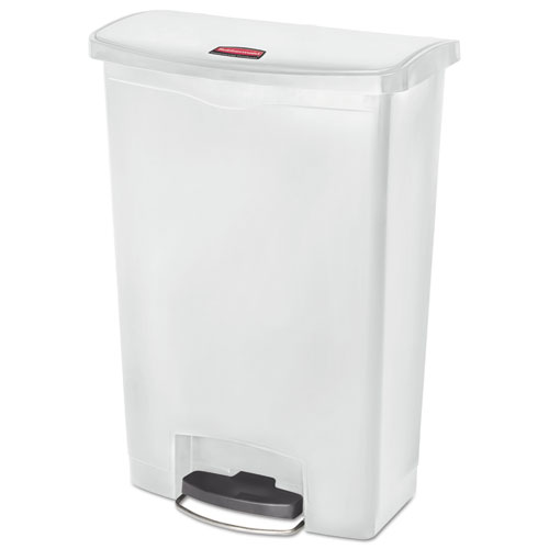 Picture of Streamline Resin Step-On Container, Front Step Style, 24 gal, Polyethylene, White