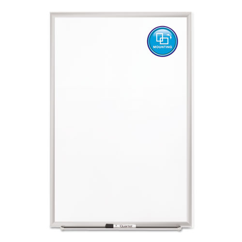 Picture of Classic Series Porcelain Magnetic Dry Erase Board, 36" x 24", White Surface, Satin Aluminum Frame