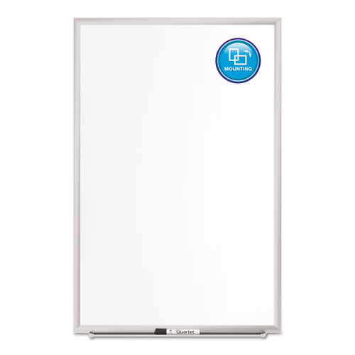 Picture of Classic Series Porcelain Magnetic Dry Erase Board, 60" x 36", White Surface, Satin Aluminum Frame