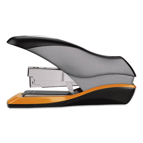 Picture of Optima 70 Desktop Stapler, 70-Sheet Capacity, Silver/Black/Orange