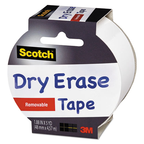 Picture of Dry Erase Tape, 3" Core, 1.88" x 5 yds, White