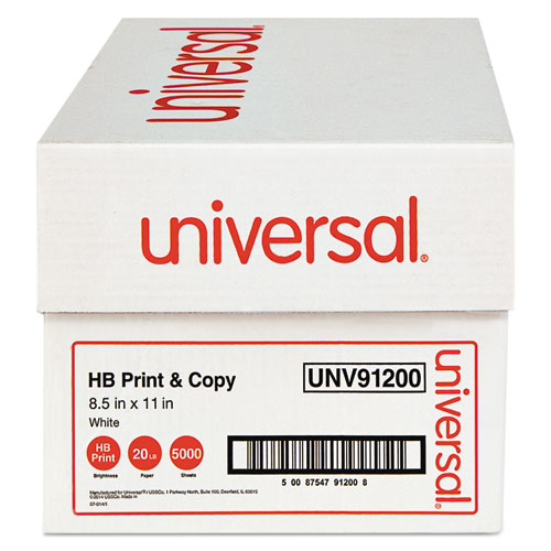 Picture of High-Bright Multipurpose Paper, 20 lb Bond Weight, 8.5 x 11, White, 500 Sheets/Ream, 10 Reams/Carton