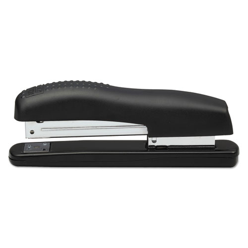 Picture of Ergonomic Desktop Stapler, 20-Sheet Capacity, Black