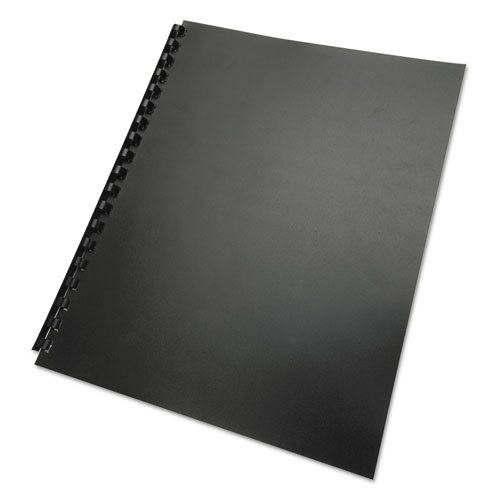 Picture of 100% Recycled Poly Binding Cover, Black, 11 x 8.5, Unpunched, 25/Pack