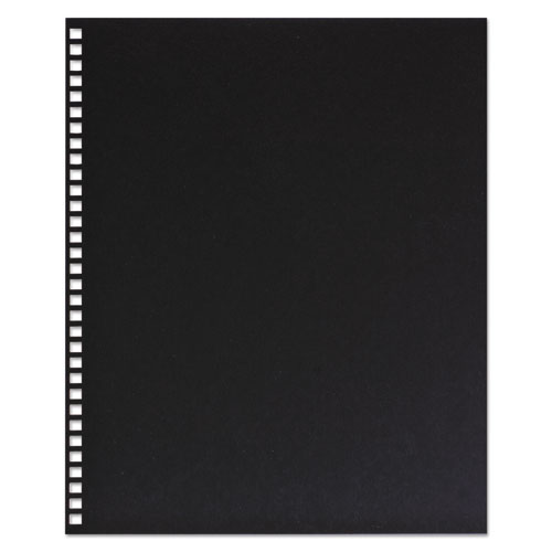 Picture of ProClick Pre-Punched Presentation Covers, Black, 11 x 8.5, Punched, 25/Pack