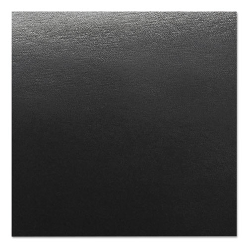 Picture of Leather-Look Presentation Covers for Binding Systems, Black, 11.25 x 8.75, Unpunched, 50 Sets/Pack