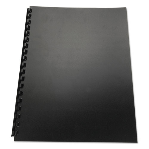 Picture of 100% Recycled Poly Binding Cover, Black, 11 x 8.5, Unpunched, 25/Pack