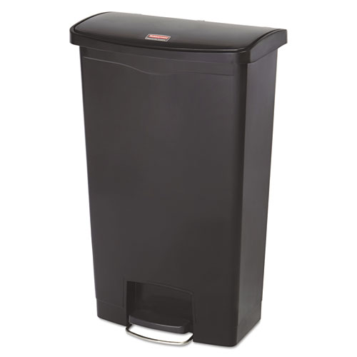Picture of Streamline Resin Step-On Container, Front Step Style, 18 gal, Polyethylene, Black