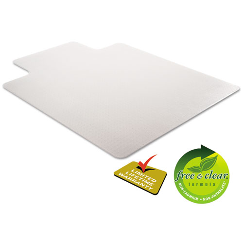 Picture of DuraMat Moderate Use Chair Mat for Low Pile Carpet, 46 x 60, Wide Lipped, Clear