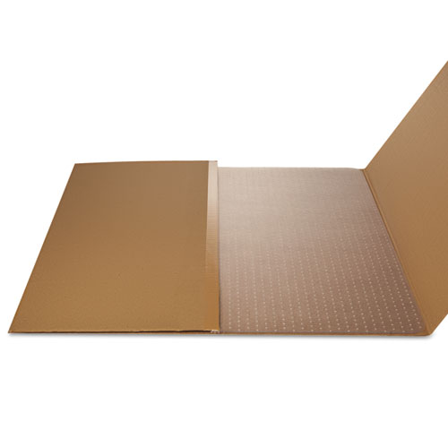 Picture of EconoMat Occasional Use Chair Mat, Low Pile Carpet, Flat, 46 x 60, Rectangle, Clear