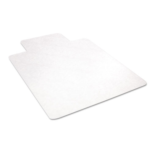 Picture of EconoMat All Day Use Chair Mat for Hard Floors, Flat Packed, 45 x 53, Wide Lipped, Clear