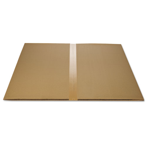 Picture of EconoMat All Day Use Chair Mat for Hard Floors, Flat Packed, 36 x 48, Lipped, Clear