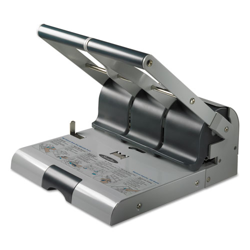 160-Sheet Antimicrobial Protected High-Capacity Adjustable Punch, Two- To Three-Hole, 9/32