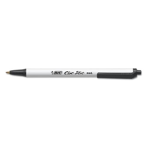 Picture of Clic Stic Retractable Ballpoint Pen, Black Ink, 1mm, Medium, Dozen