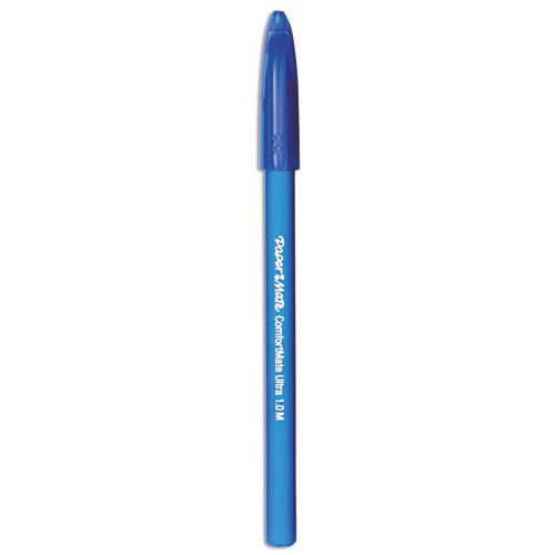 Picture of ComfortMate Ultra Ballpoint Pen, Stick, Medium 1 mm, Blue Ink, Blue Barrel, Dozen