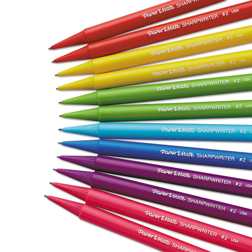 Picture of Sharpwriter Mechanical Pencil, 0.7 mm, HB (#2.5), Black Lead, Assorted Barrel Colors, Dozen