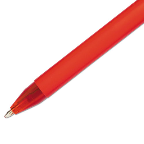 Picture of ComfortMate Ultra Ballpoint Pen, Stick, Medium 1 mm, Red Ink, Red Barrel, Dozen