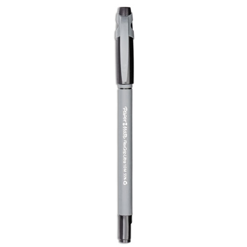 FlexGrip+Ultra+Recycled+Ballpoint+Pen%2C+Stick%2C+Medium+1+mm%2C+Black+Ink%2C+Gray+Barrel%2C+Dozen