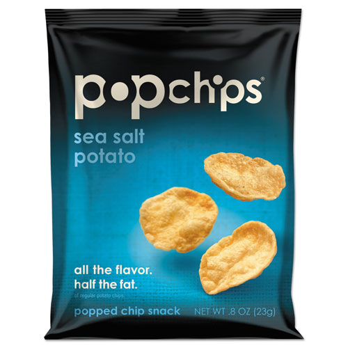 Picture of Potato Chips, Sea Salt Flavor, 0.8 oz Bag, 24/Carton