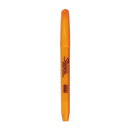 Pocket+Style+Highlighters%2C+Fluorescent+Orange+Ink%2C+Chisel+Tip%2C+Orange+Barrel%2C+Dozen