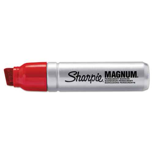 Picture of Magnum Permanent Marker, Broad Chisel Tip, Red