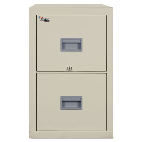 Picture of Patriot by FireKing Insulated Fire File, 1-Hour Fire Protection, 2 Legal/Letter File Drawers, Parchment, 17.75 x 25 x 27.75