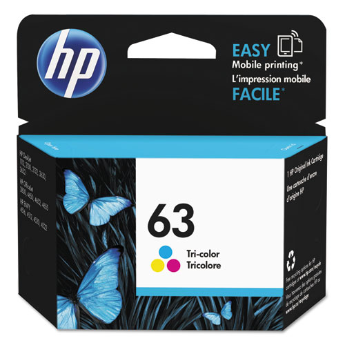 HP+63%2C+%28f6u61an%29+Tri-Color+Original+Ink+Cartridge