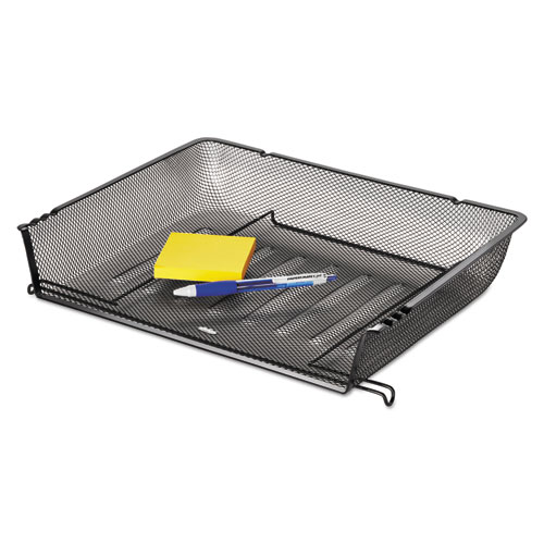 Picture of Mesh Stacking Side Load Tray, 1 Section, Letter Size Files, 14.25" x 10.13" x 2.75", Black