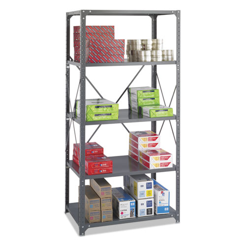 Picture of Commercial Steel Shelving Unit, Five-Shelf, 36w x 24d x 75h, Dark Gray