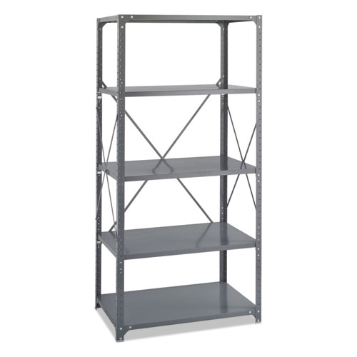 Picture of Commercial Steel Shelving Unit, Five-Shelf, 36w x 24d x 75h, Dark Gray