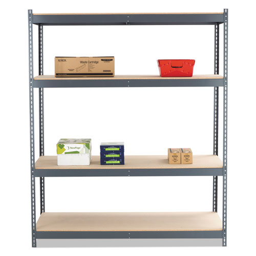 Picture of Steel Pack Archival Shelving, 69w x 33d x 84h, Gray