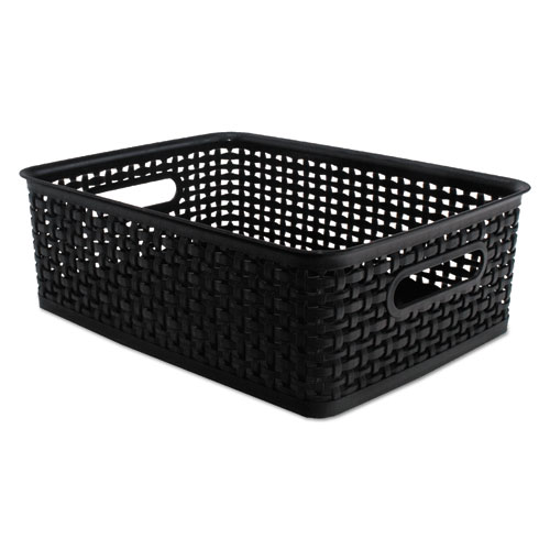 Picture of Weave Bins, 14.25 x 10.25 x 4.75, Black, 2/Pack