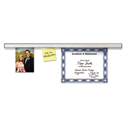 Picture of Grip-A-Strip Display Rails, 1.5" x 9", Satin Aluminum