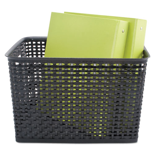 Picture of Weave Bins, 13.88 x 10.5 x 8.75, Black, 2/Pack
