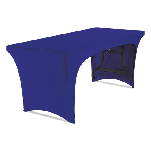 Picture of iGear Fabric Table Cover, Open Design, Polyester/Spandex, 30" x 72", Blue