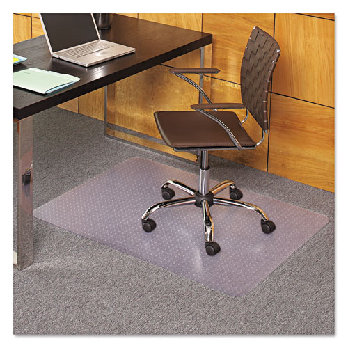 EverLife+Light+Use+Chair+Mat+for+Flat+Pile+Carpet%2C+Rectangular%2C+36+x+44%2C+Clear