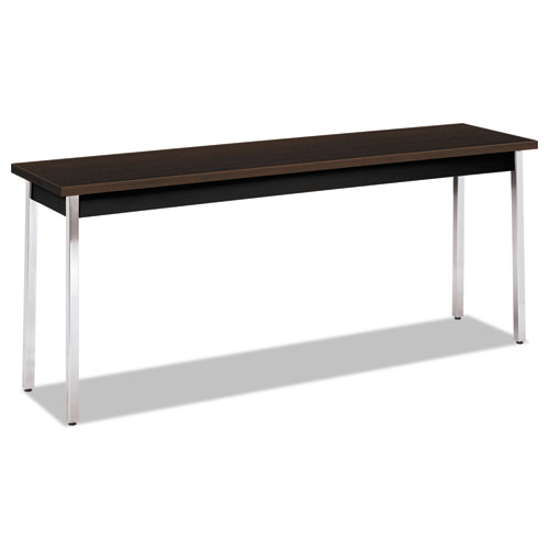 Picture of Utility Table, Rectangular, 72w x 18d x 29h, Mocha/Black